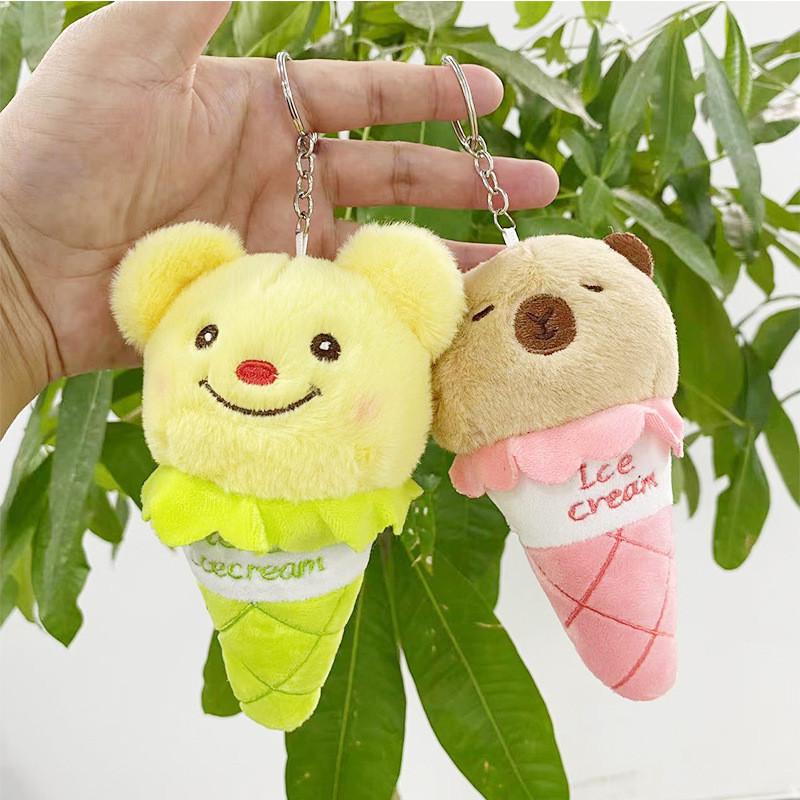 Llavero de Peluche Caprichoso de Oso Helado, Muñeco de Peluche Suave para Niños y Coleccionistas