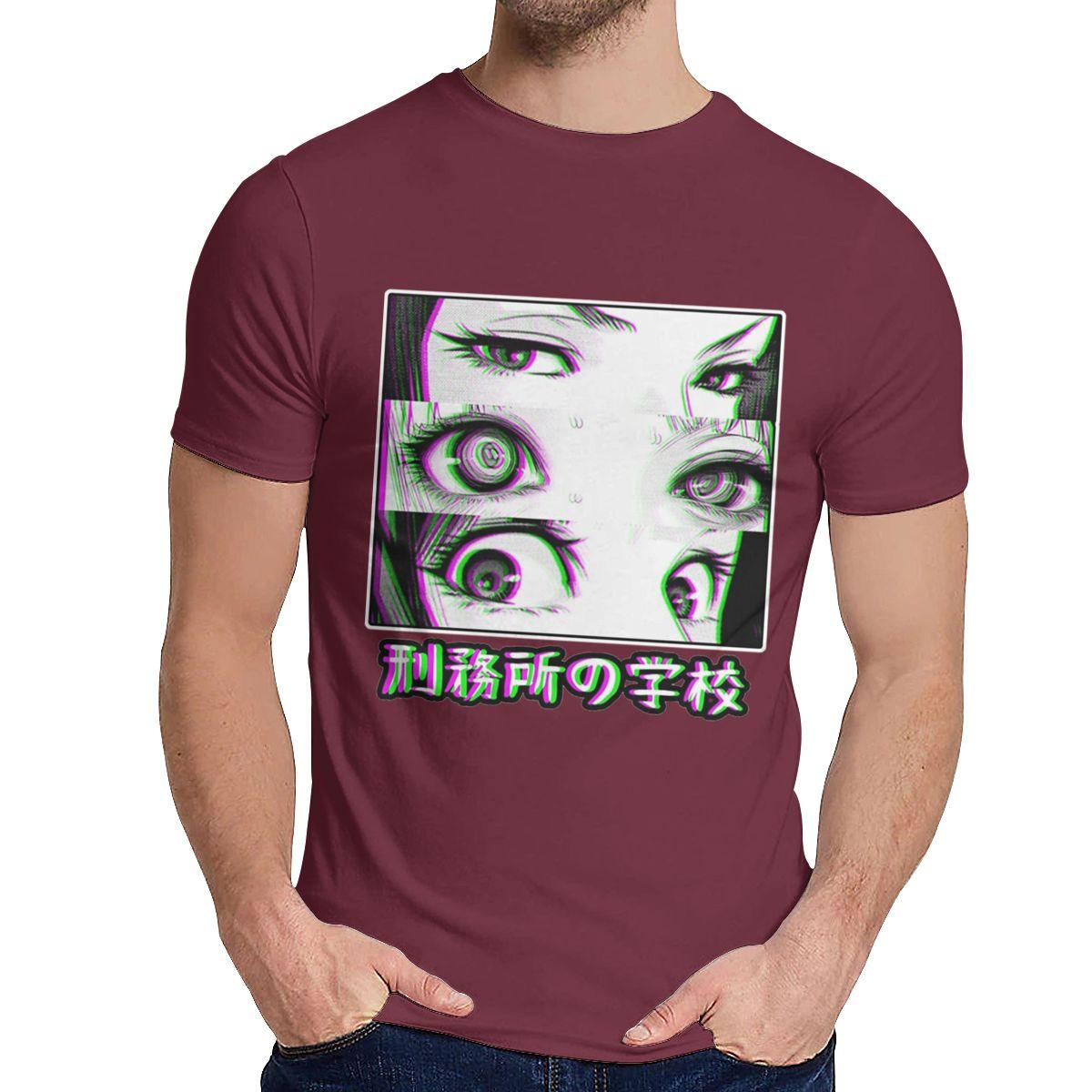 Fashion Prison School Eyes Sad Japanese Anime T Shirt 3XL