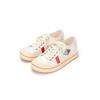 Retro Canvas Shoes Women's 2025 New Flat-bottomed Contrasting Color Splicing Casual Board Shoes Low-top Lace-up Breathable Little White Shoes