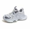 Women's White Sneakers 2026 New Mesh Breathable Platform Sports Running Shoes Comfortable Fashion Cross Tied Vulcanized Shoes
