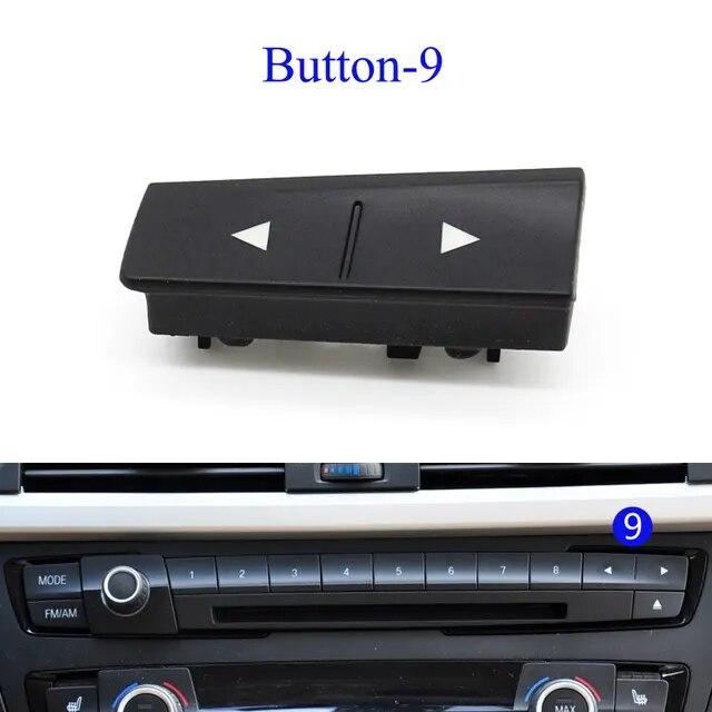 Dashboard Console Air Conditioning AC Vent CD Player Control Cap AC Button Key Replacement For BMW F20 F21 F22 F30 F35 F34 F36