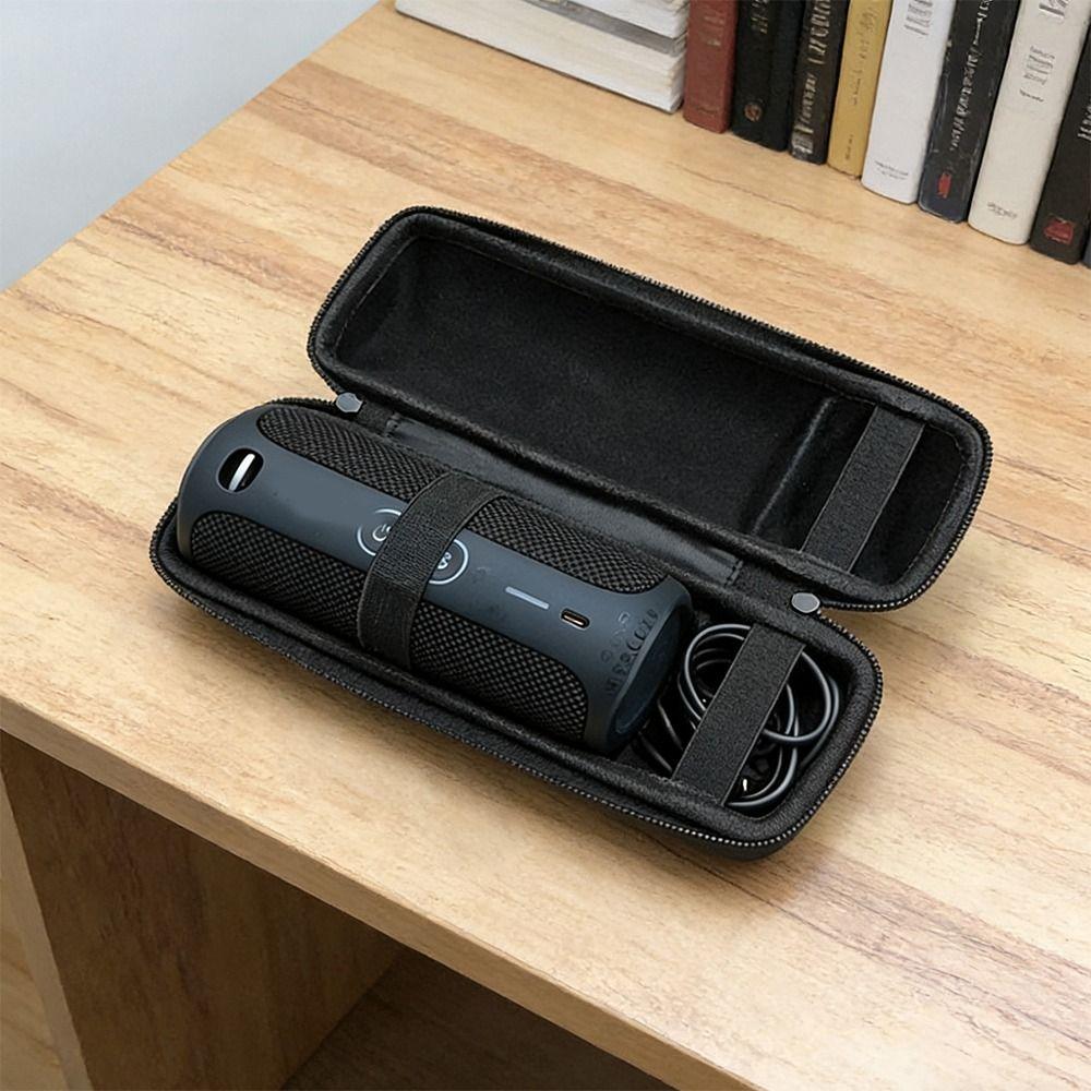 Portable Hard Shell Speaker Carrying Case Shockproof Durable Organizer Case Water Resistant Storage Bag for JBL Flip/Go Travel