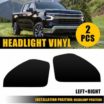 For 2022-2025 Chevy Silverado Headlight SMOKE Side Marker Decals Tint Vinyl 1500