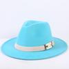 Popular European and American Classic Simple Flat-brimmed Top Hat Men's and Women's Fashionable and Elegant Versatile Jazz Hat Top Hat