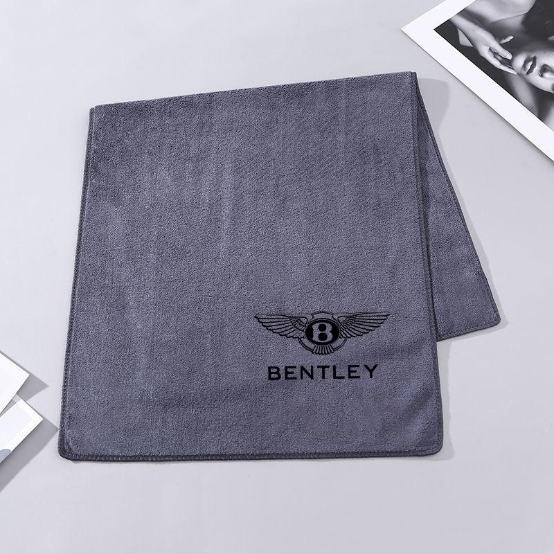 

Coral Fleece Car Logo Wash Towel Drying Cloth Cleaning Towels For Bentley Flying Spur Continental GT Bentayga Mulsanne Accessory серый