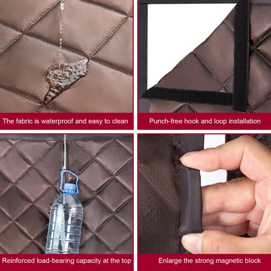 Useful Winter Curtain Help Save Energy Wind-proof Easy Installation Winter Stop Draft Keep Cold Out Door Curtain for Living Room