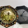 1PC Dragonfly Floral Umbrella-8-Rib Reinforced, Automatic Open, Lightweight & Durable, Cute Fashion Accessory for Outdoor, Beach or Casual Use, Beach
