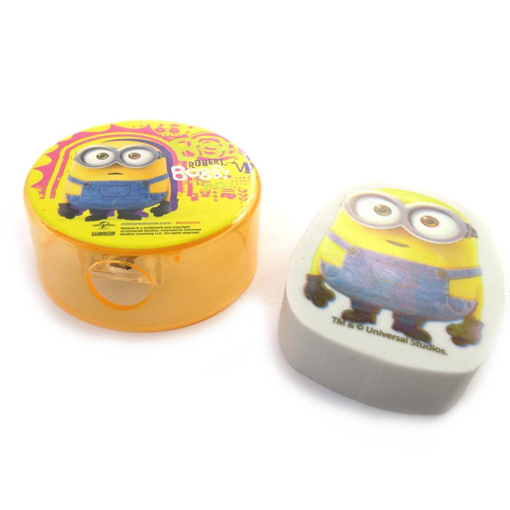 MINIONS [M9232] - 'Minions' Eraser + Pencil Sharpener