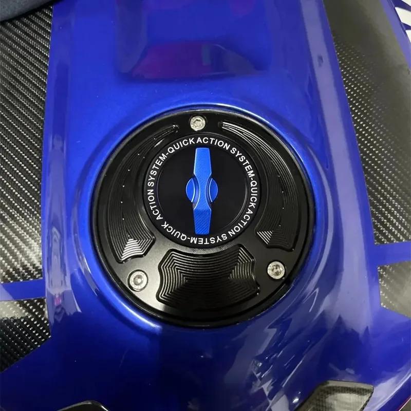 Cap For YAMAHA YZF R1 R1M R3 R6 R7 MT07 MT03 MT09 MT10 FZ1 FZ6 FZ8 XJ6 CNC Motorcycle Keyless Racing Tank Fuel Case Gas Cover