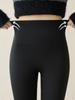 Autumn Winter Rabbit Fleece Sharkskin Micro Flared Pants Leggings Women Elastic High Waist Slim Warm Horseshoe Pants