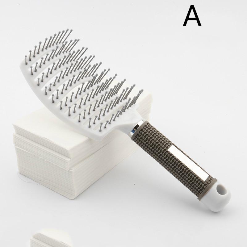 Hair Brush Scalp Massage Comb Hairbrush Bristle Nylon Women Wet Curly Detangle Hair Brush for Salon Hairdressing Styling Tools