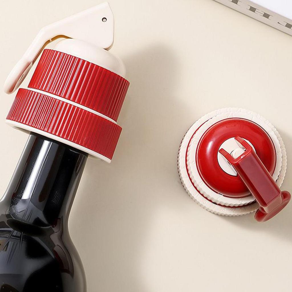 Wine Stopper Beverage Preserver with Time Scale Record Wine Cork Stopper for Home Christmas Kitchen Dinner Parties Bar Family