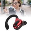 5 1 Single Earbud USB Rechargeable HD Call Earbud (Black and Red)