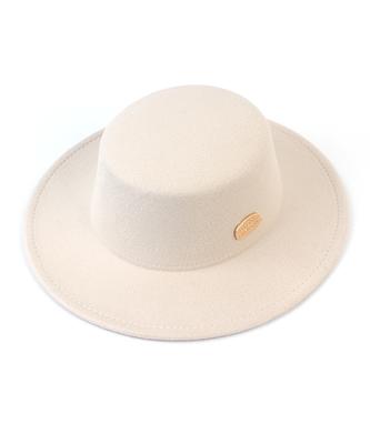 Yunibeosyeolkemiseuteuli Poly Ivory Flat Fedora