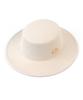 Yunibeosyeolkemiseuteuli Poly Ivory Flat Fedora