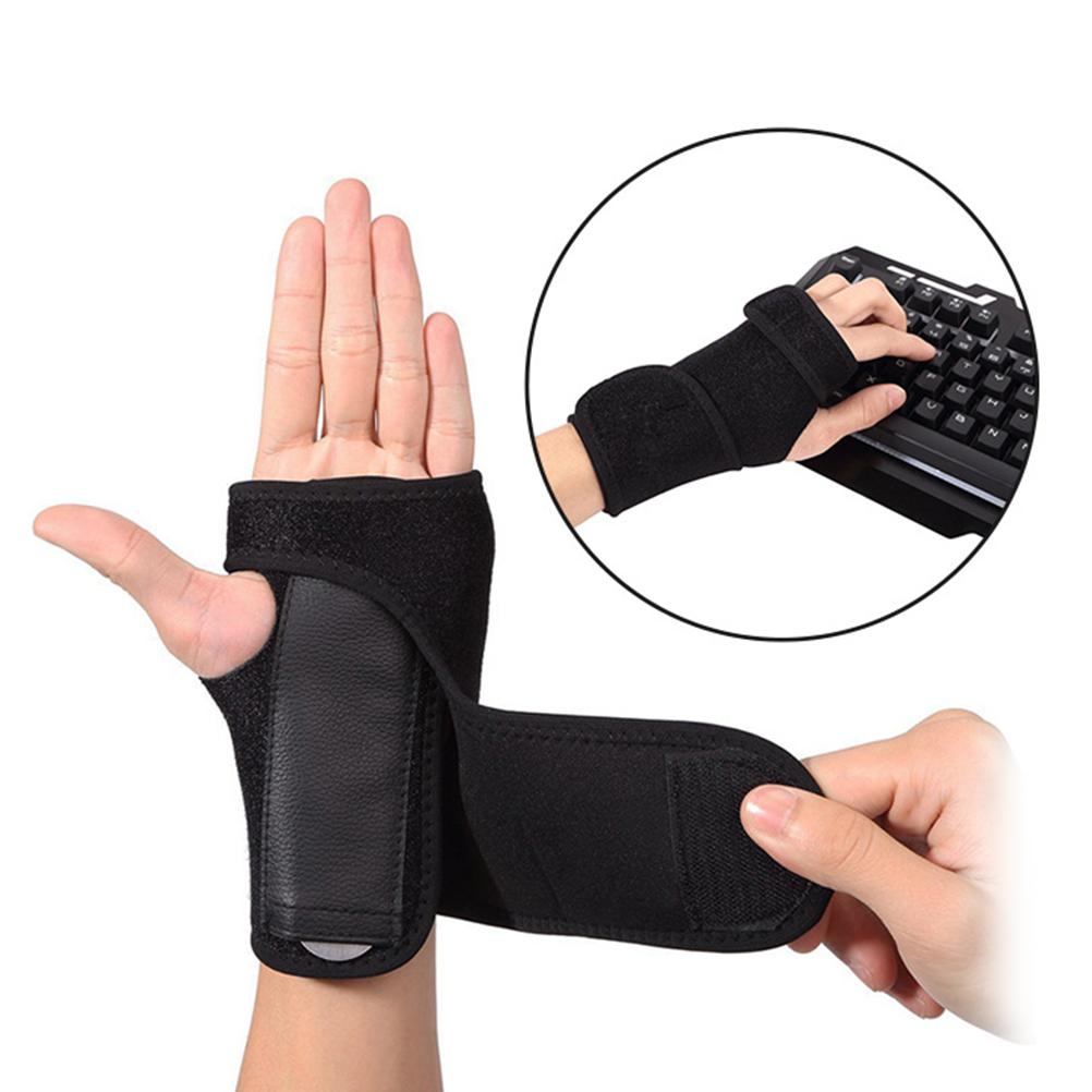 Handledsstöd med stålplatta för karpaltunnelkompression Nattlig handledsstödsskena Justerbar handledsskena för