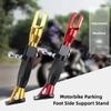Hot sale Adjustable Motorcycle Metal Foot Bracket Kick Side Durable Corrosion Resistant Scooter Stand Accessories