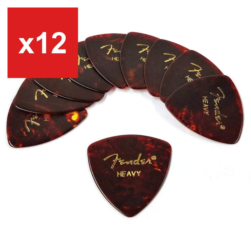 Guitar Picks, Fender, Triangle Heavy-Shell, 10-Pack