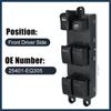 Power Window Switch, Driver Side Window Control Switch No.25401-EQ305 for Nissan X-Trail 2002-2007 Black, 1 Pc