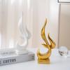 1Pcs Modern Flame Creative Ornaments Home Living Room Office Desktop Wine Cabinet TV Resin Crafts Atmosphere