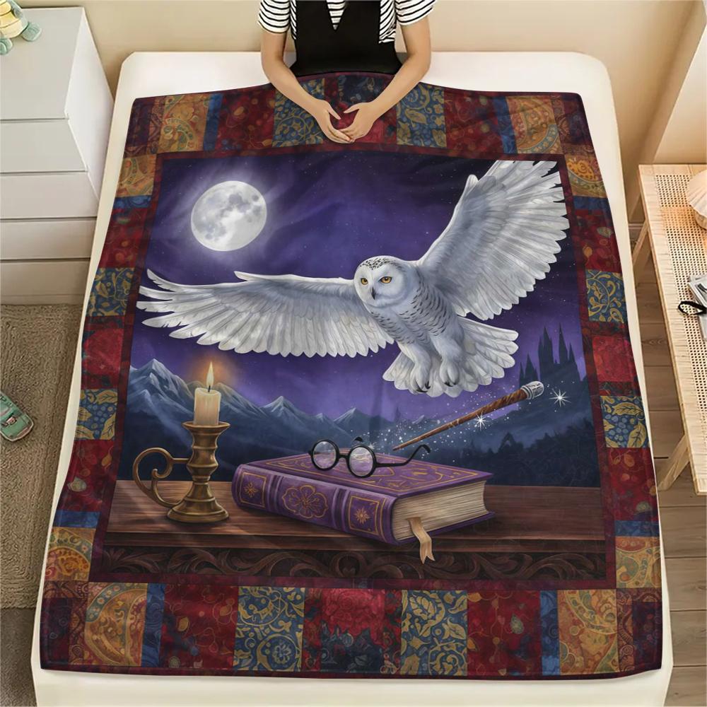 1Pc Cartoon Print Flannel Blanket, High Quality Comfortable for All Seasons, Home Decor, Warmth and Comfort, Perfect for Christmas Birthday Gift