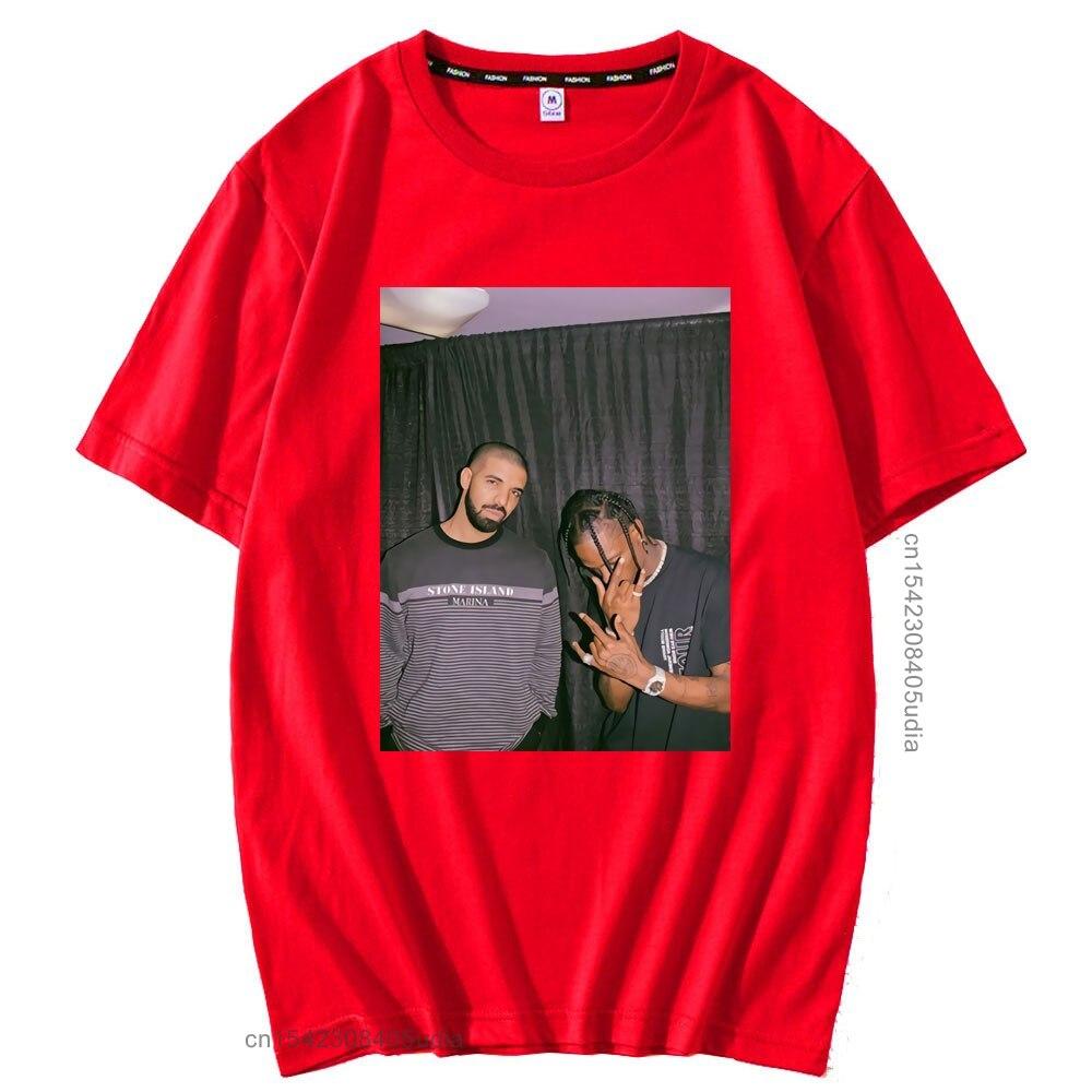 

Мужская футболка Drake And Travis в ретро-стиле, с коротким рукавом, панк-рэперская, весенне-летняя, из чистого хлопка, европейский размер S