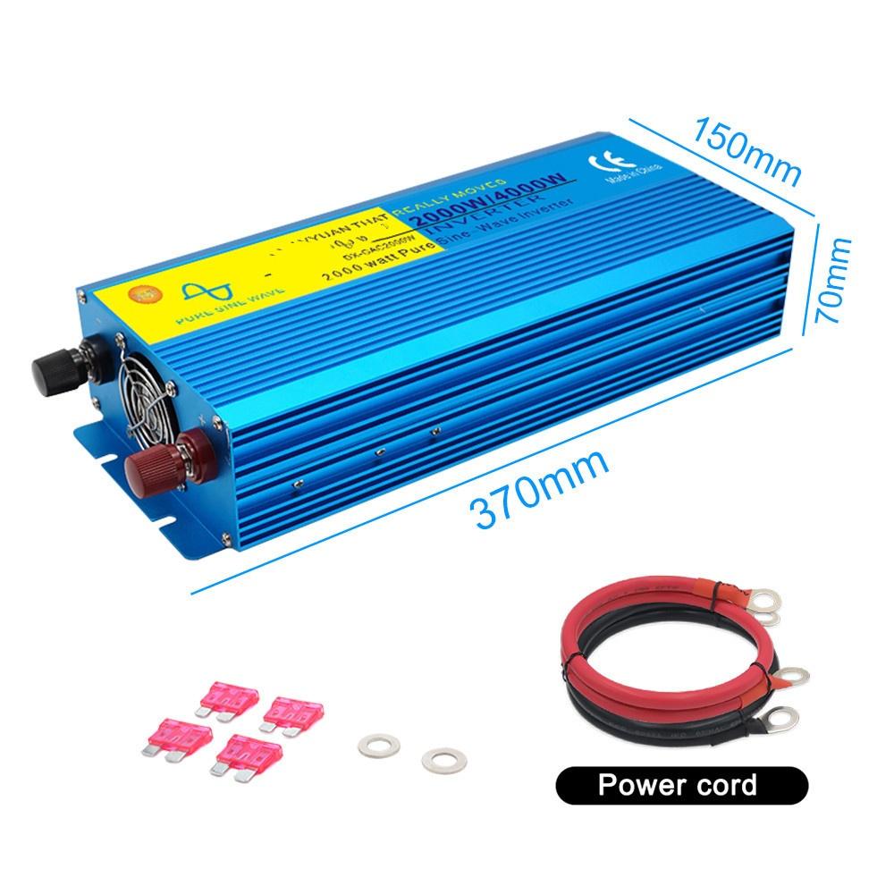 Portable Car Inverters Pure Sine Wave Converters 3000W To 8000W Peak Power Caravans Travel Inversor