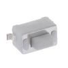 10Pcs Two Pin Patches Button Switches Tact Switches Push Button Replacement Self Resetting Type Microswitch White Button