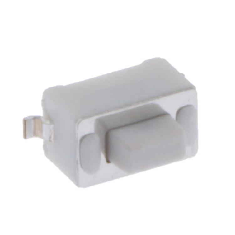 10Pcs Two Pin Patches Button Switches Tact Switches Push Button Replacement Self Resetting Type Microswitch White Button