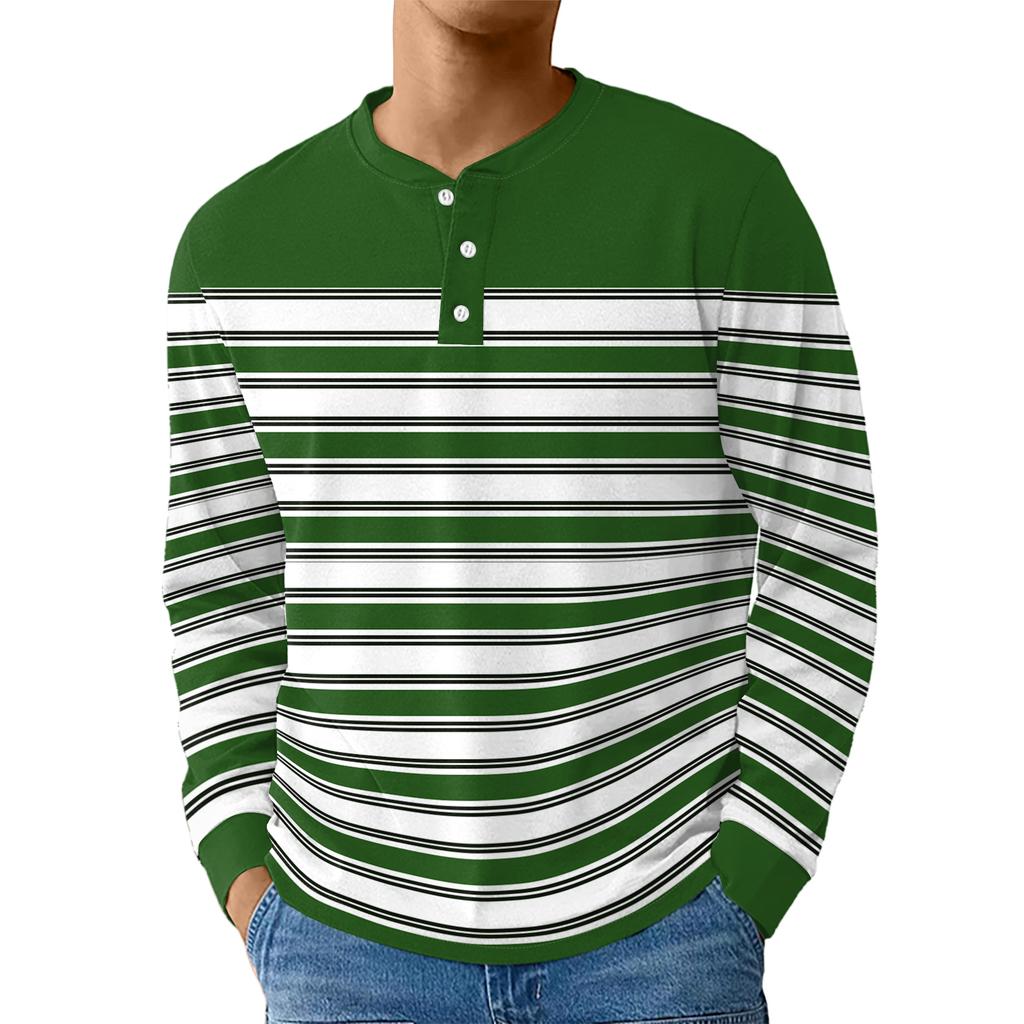 Men's Casual Oversized Button-Down Shirt With Long Sleeves