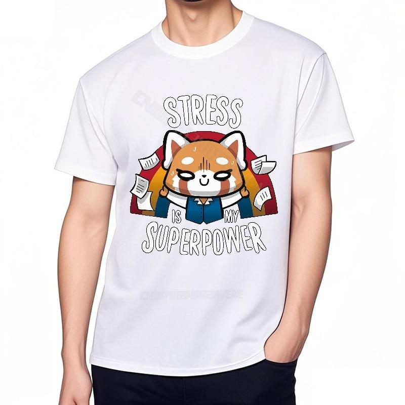 Tshirt Unisex Streetwear Unisex Tshirt Stress Is My Superpower Brand Soft Cotton Teeshirt Minimalist Black Vintage Tshirt