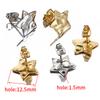 10pcs Stainless Steel Earrings Posts Ear Studs Star Flower Dangle Earrings Base for Earring Jewelry Making DIY Accessories