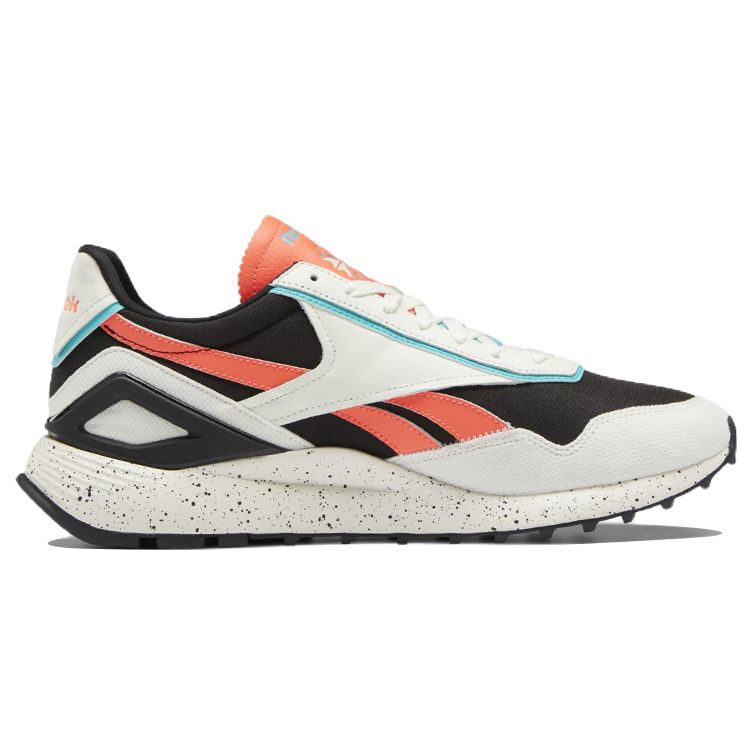 Reebok Klassische Leder-Legacy AZ Bequeme Langlebige Stoßabsorption Niedrig geschnittene Laufschuhe Unisex Sneaker Weiß Schwarz Orange GW3808