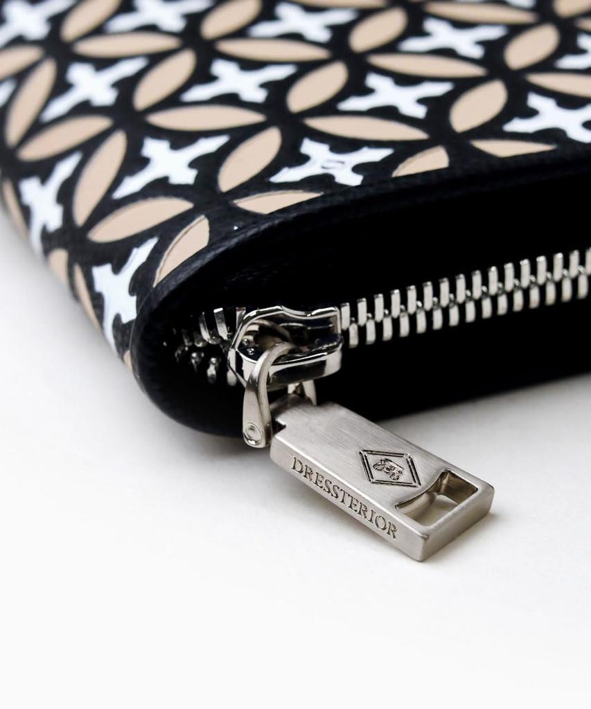 Dressteria Airedale Round Zipper Long Wallet No. 863613 Black