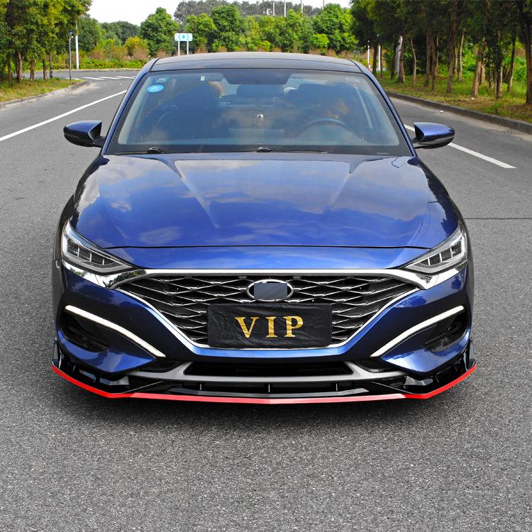 Modern Fiesta Front Lip & Rear Spoiler Kit: Combat Style Splitter, Louvers, and Bumper Protectors