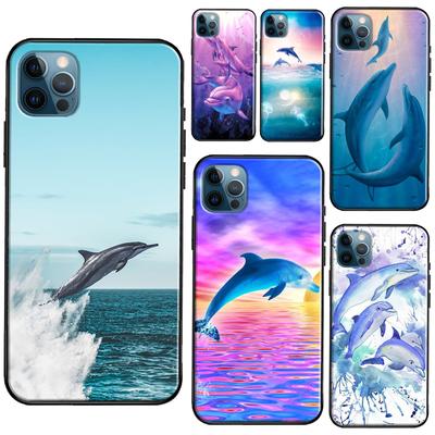 Husă pentru telefon Ocean Dolphin pentru iPhone 11 14 13 Pro Max XS XR X SE 2020 5S 6S 7 8 Plus 12 mini Husă din spate