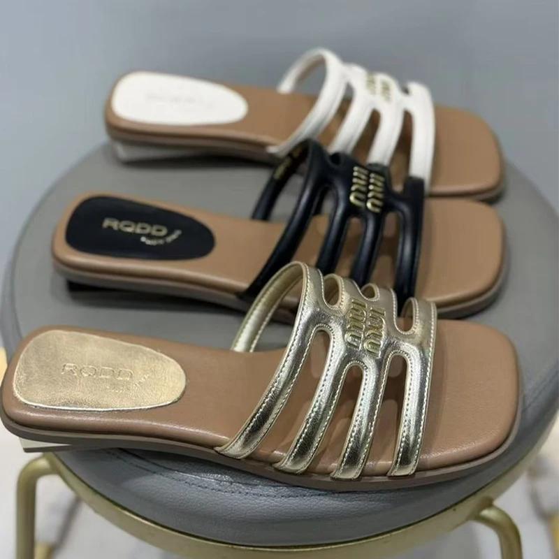 Fashion Women's Slippers Flats Casual Shoes Summer Dress Woman Sandals 2025 Fashion Beach Flip Flops Cozy Slides New Zapatillas De Mujer