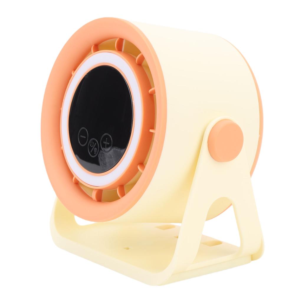 Desk Fan USB Rechargeable Quiet Portable Desktop   Fan with LED Light for   Bedroom Outdoor Camping
