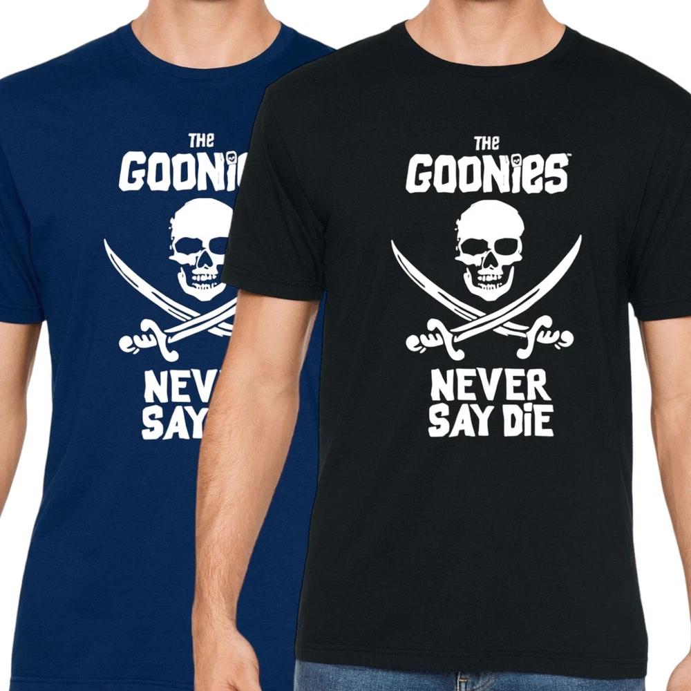 Never say die goonies tshirt adults unisex short sleeve crew neck tee top uk S