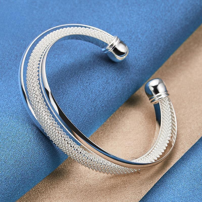 

Fashion Jewelry Large Reticulated Bracelet Jewelry срібний