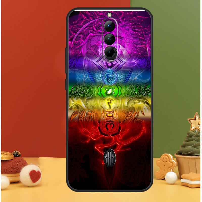 

Mandala Chakra Yoga Case For ZTE Red Magic 9 8 8S Pro Plus Nubia Red Magic 6S 7S 6 7 Pro 6R 5S 5G Phone Cover Red Magic 6s Pro