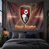 Personalized Tapestry Wall Hanging Bournemouth Football Pattern Art Background Cloth
