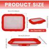 2Pcs Food Preservation Trays, Food Storage Container with Reversible Stretch Lid, Vacuum Food Storage Trays, Stackable Food Fresh Storage Tray,