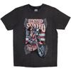 T-shirt Unisex Stone Wash Lynyrd Skynyrd: Guida Libero (Piccolo)
