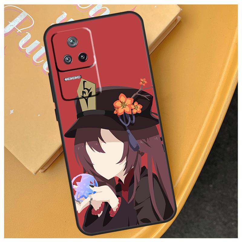 Genshin Impact Zhongli Hutao Case For POCO F5 X5 X3 Pro F3 F4 X4 GT M4 M5 Back Cover For Xiaomi 12 Lite 11 13 11T 12T Pro