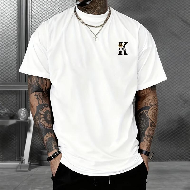 2026 Summer 100 Cotton Casual Sports Running Daily Street Wear Breathable Mens ShortSleeved TShirt S