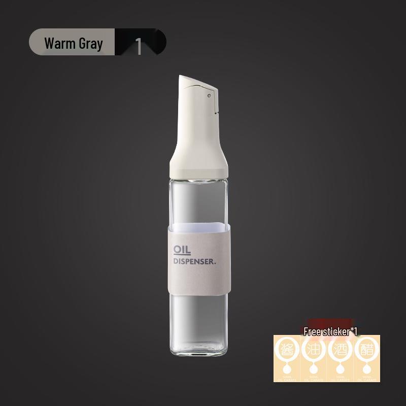 Household Kitchen Glass Oil, Soy Sauce, and Vinegar Bottle with Anti-Leak Design