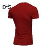 Herren T-Shirt mit V-Ausschnitt, kurzärmelig, Fitness, Slim Fit, Sportstreifen, einfarbig, atmungsaktive Fitnesskleidung für Sport, Reisen, Büro