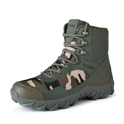 Bottes de moto haut de gamme Tactiques Extérieur Randonnée Camping Baskets pour Hommes Unisexe Bottes de sécurité pour Hommes Zapatos Seguridad Hombre