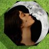 1pc Moon Kiss Automatic Folding Umbrella, Heavy Duty 8 Rib Iron Frame,  Suitable for Travel, Daily Use, Birthday, Decor Gift m0104097